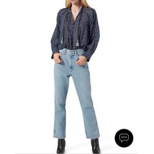 Copied - Joie Dracha Tie Neck 100% Cotton Blouse Blue Women's Size S / XS NWT